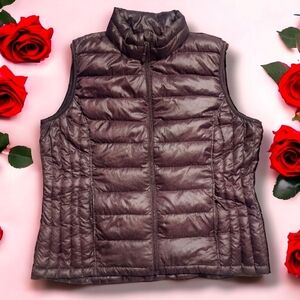 32°Heat Lightweight Water Resistant Puff Vest | Size XL | Mulberry | EUC